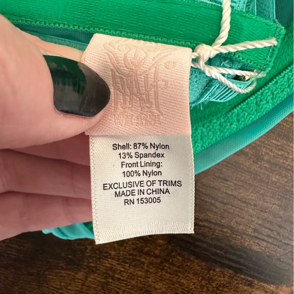 We are HAH Wired Bra in Teal - Picture 6 of 8